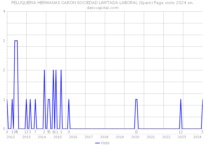 PELUQUERIA HERMANAS GARON SOCIEDAD LIMITADA LABORAL (Spain) Page visits 2024 