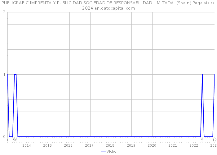 PUBLIGRAFIC IMPRENTA Y PUBLICIDAD SOCIEDAD DE RESPONSABILIDAD LIMITADA. (Spain) Page visits 2024 