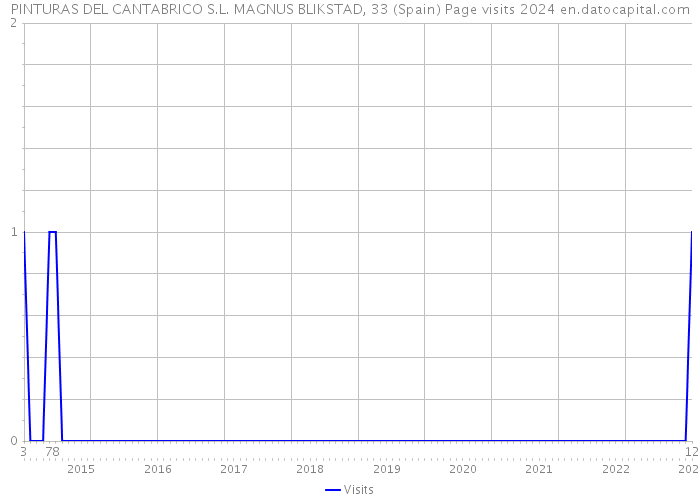 PINTURAS DEL CANTABRICO S.L. MAGNUS BLIKSTAD, 33 (Spain) Page visits 2024 