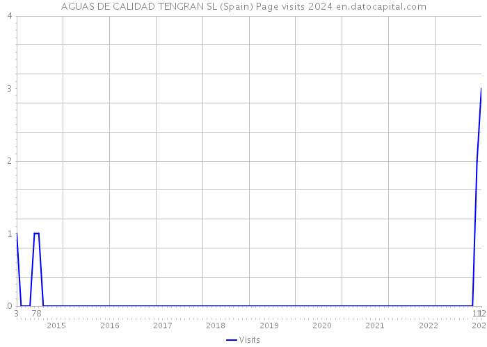AGUAS DE CALIDAD TENGRAN SL (Spain) Page visits 2024 