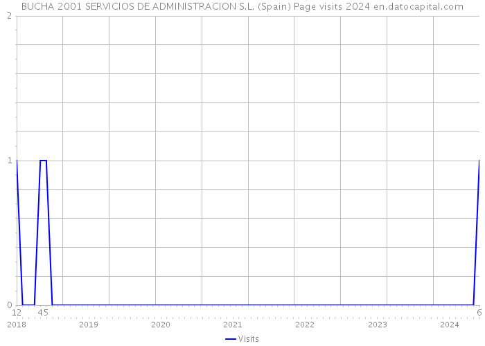 BUCHA 2001 SERVICIOS DE ADMINISTRACION S.L. (Spain) Page visits 2024 
