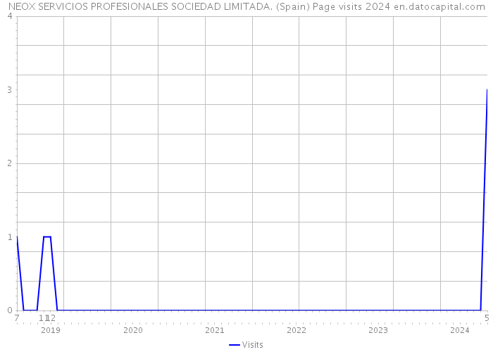 NEOX SERVICIOS PROFESIONALES SOCIEDAD LIMITADA. (Spain) Page visits 2024 