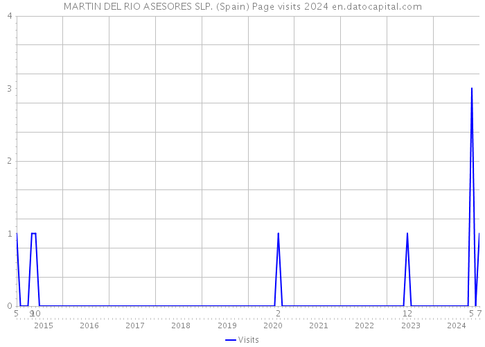 MARTIN DEL RIO ASESORES SLP. (Spain) Page visits 2024 