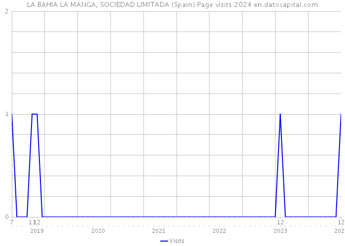 LA BAHIA LA MANGA, SOCIEDAD LIMITADA (Spain) Page visits 2024 