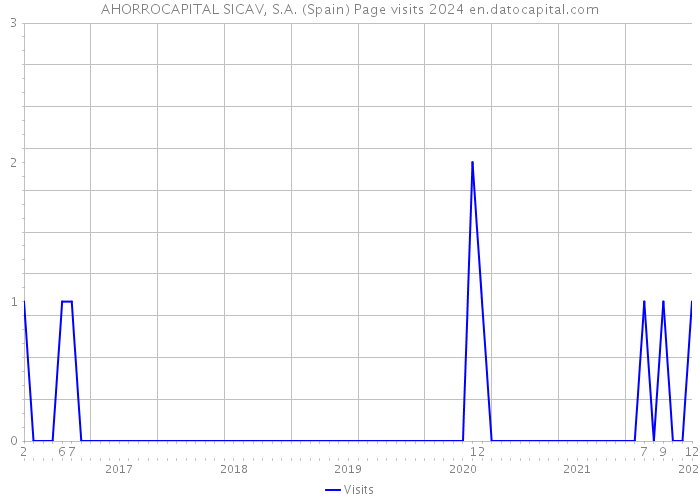 AHORROCAPITAL SICAV, S.A. (Spain) Page visits 2024 