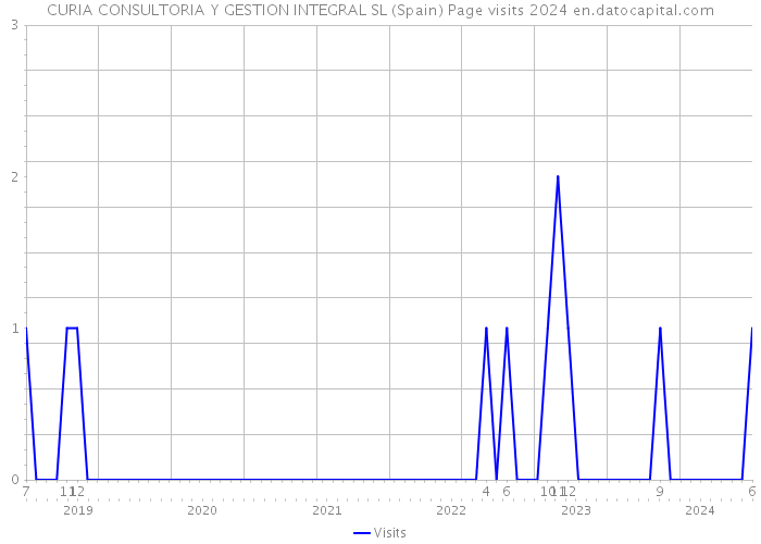 CURIA CONSULTORIA Y GESTION INTEGRAL SL (Spain) Page visits 2024 