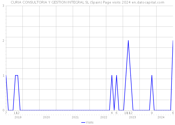 CURIA CONSULTORIA Y GESTION INTEGRAL SL (Spain) Page visits 2024 