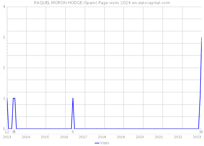 RAQUEL MORON HODGE (Spain) Page visits 2024 
