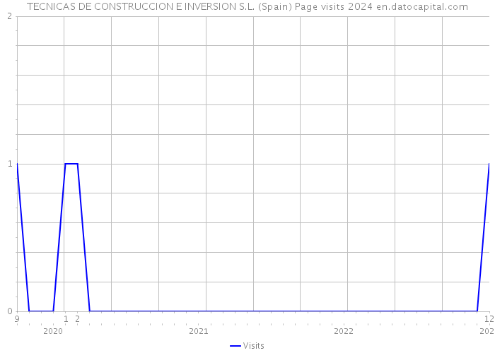 TECNICAS DE CONSTRUCCION E INVERSION S.L. (Spain) Page visits 2024 