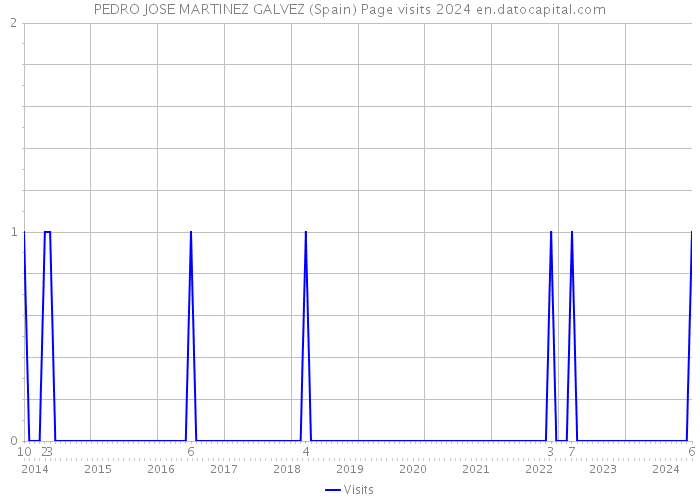 PEDRO JOSE MARTINEZ GALVEZ (Spain) Page visits 2024 