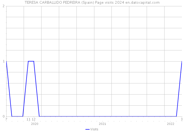 TERESA CARBALLIDO PEDREIRA (Spain) Page visits 2024 
