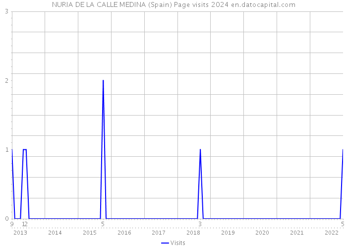 NURIA DE LA CALLE MEDINA (Spain) Page visits 2024 