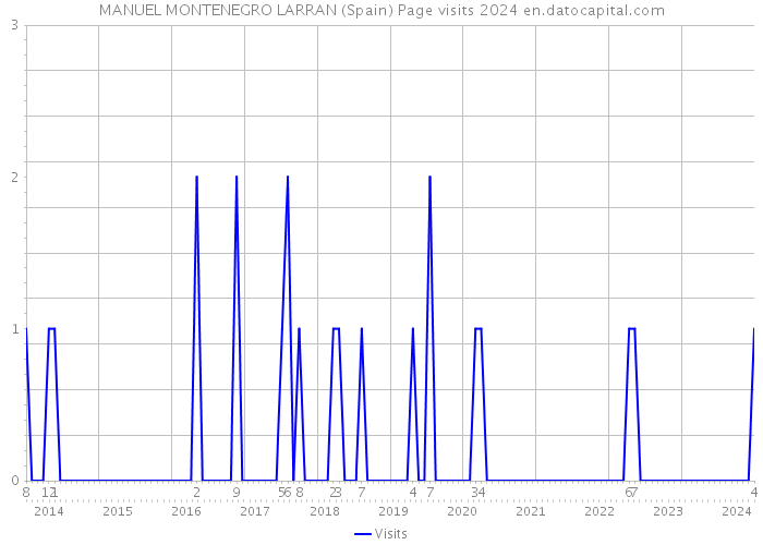 MANUEL MONTENEGRO LARRAN (Spain) Page visits 2024 