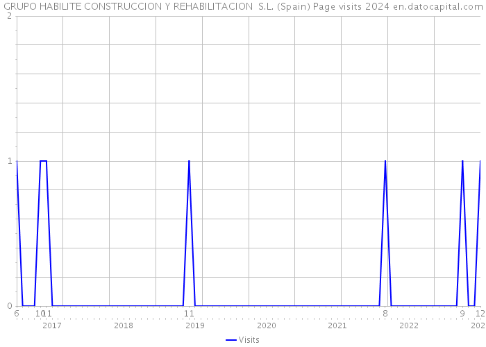 GRUPO HABILITE CONSTRUCCION Y REHABILITACION S.L. (Spain) Page visits 2024 