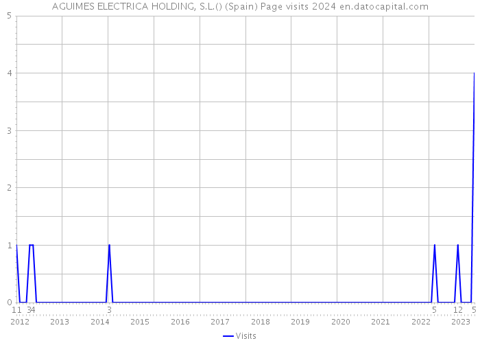 AGUIMES ELECTRICA HOLDING, S.L.() (Spain) Page visits 2024 