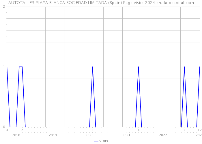 AUTOTALLER PLAYA BLANCA SOCIEDAD LIMITADA (Spain) Page visits 2024 