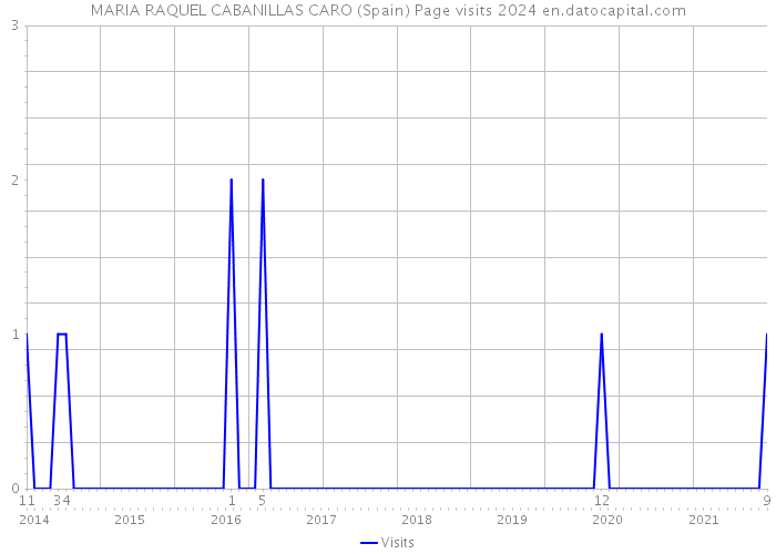 MARIA RAQUEL CABANILLAS CARO (Spain) Page visits 2024 