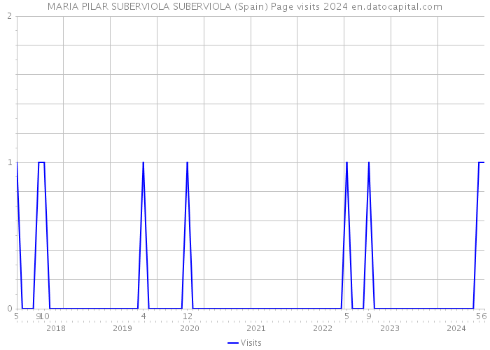 MARIA PILAR SUBERVIOLA SUBERVIOLA (Spain) Page visits 2024 