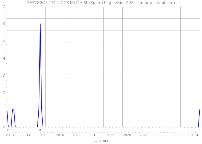 SERVICIOS TECNICOS IRUÑA SL (Spain) Page visits 2024 