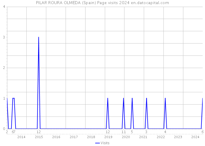 PILAR ROURA OLMEDA (Spain) Page visits 2024 