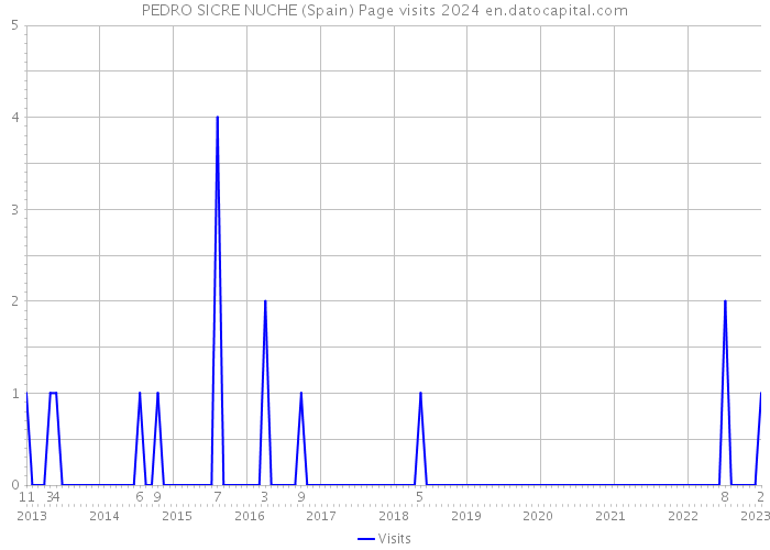 PEDRO SICRE NUCHE (Spain) Page visits 2024 
