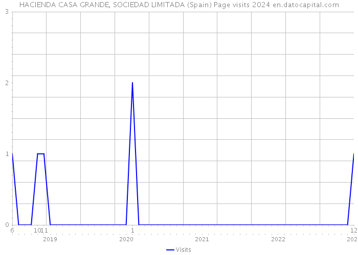 HACIENDA CASA GRANDE, SOCIEDAD LIMITADA (Spain) Page visits 2024 