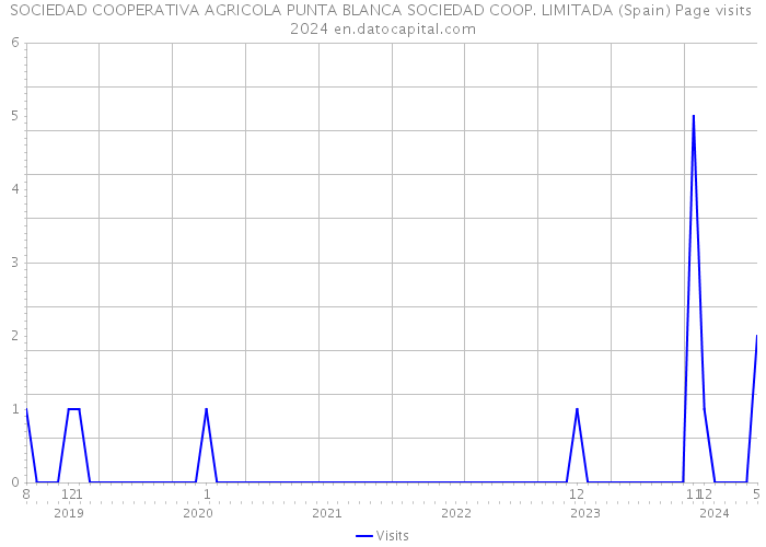 SOCIEDAD COOPERATIVA AGRICOLA PUNTA BLANCA SOCIEDAD COOP. LIMITADA (Spain) Page visits 2024 