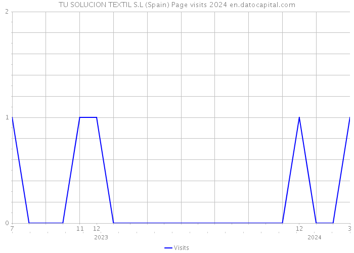 TU SOLUCION TEXTIL S.L (Spain) Page visits 2024 