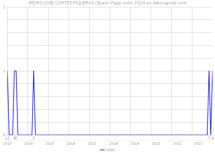 PEDRO JOSE CORTES PIQUERAS (Spain) Page visits 2024 