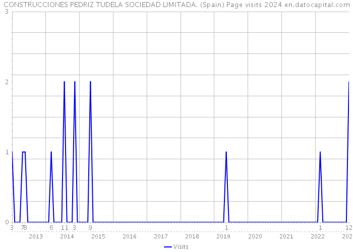 CONSTRUCCIONES PEDRIZ TUDELA SOCIEDAD LIMITADA. (Spain) Page visits 2024 