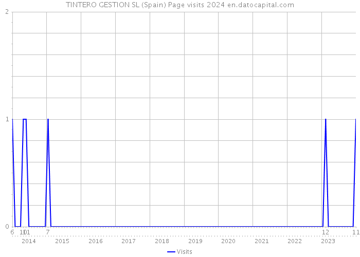 TINTERO GESTION SL (Spain) Page visits 2024 