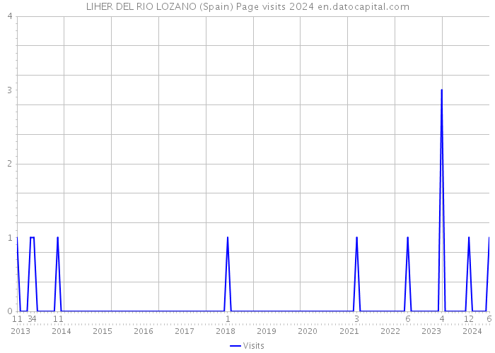 LIHER DEL RIO LOZANO (Spain) Page visits 2024 