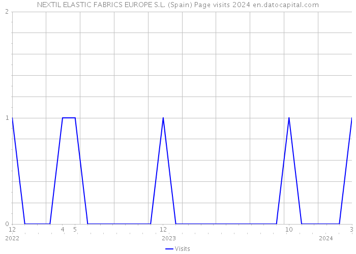 NEXTIL ELASTIC FABRICS EUROPE S.L. (Spain) Page visits 2024 