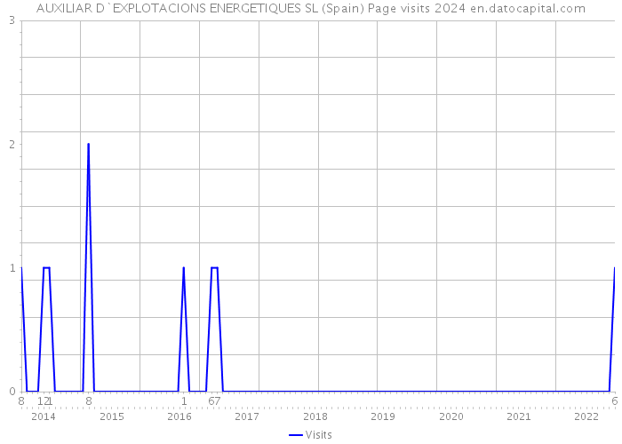AUXILIAR D`EXPLOTACIONS ENERGETIQUES SL (Spain) Page visits 2024 