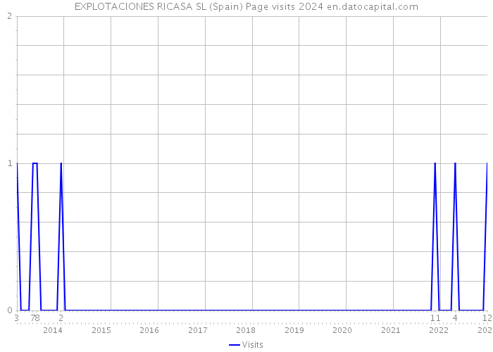 EXPLOTACIONES RICASA SL (Spain) Page visits 2024 