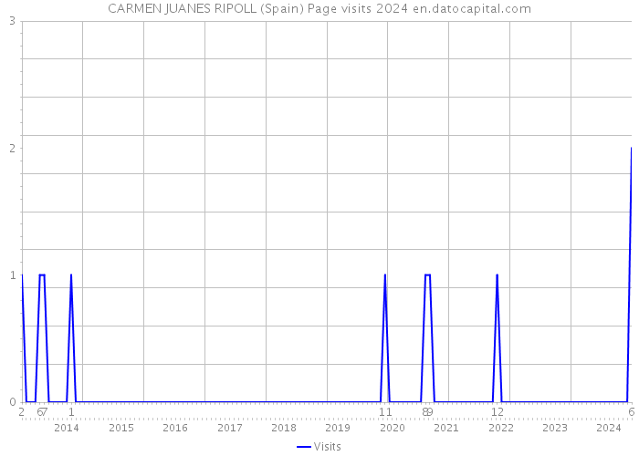 CARMEN JUANES RIPOLL (Spain) Page visits 2024 