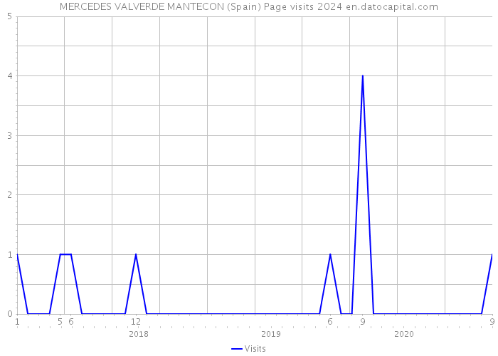 MERCEDES VALVERDE MANTECON (Spain) Page visits 2024 