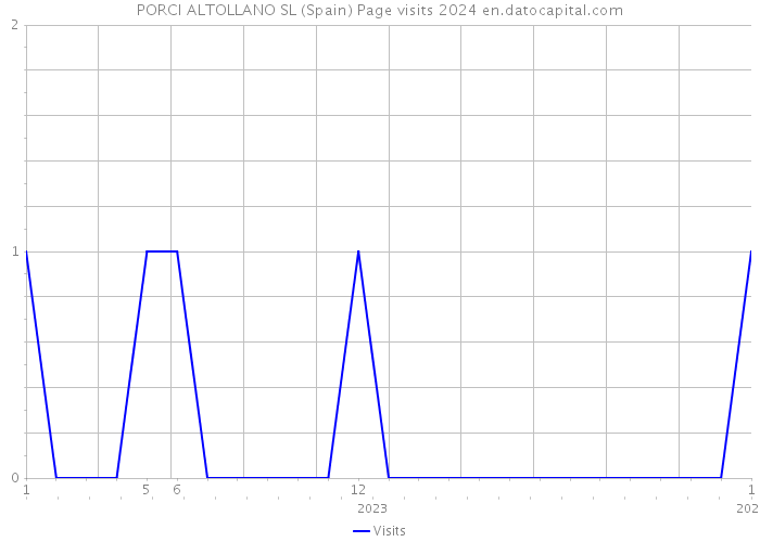 PORCI ALTOLLANO SL (Spain) Page visits 2024 
