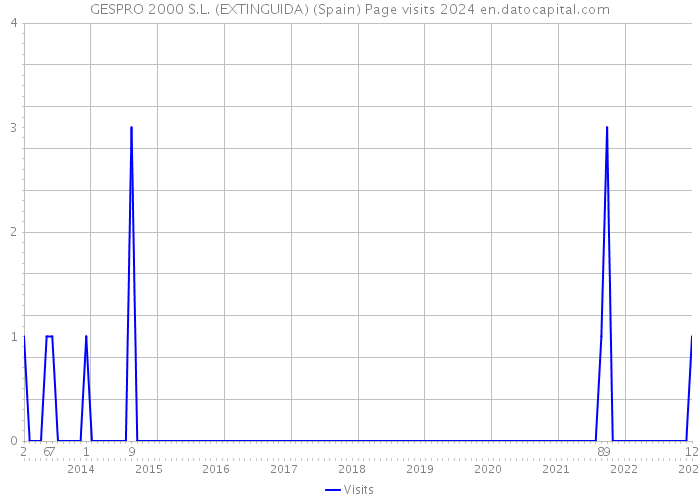 GESPRO 2000 S.L. (EXTINGUIDA) (Spain) Page visits 2024 