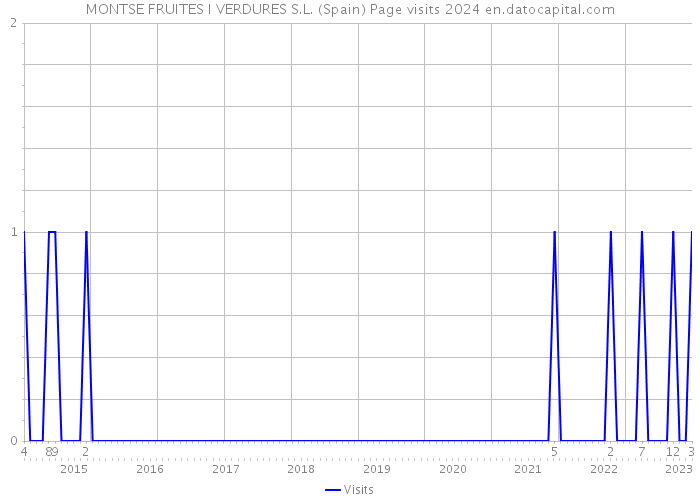 MONTSE FRUITES I VERDURES S.L. (Spain) Page visits 2024 