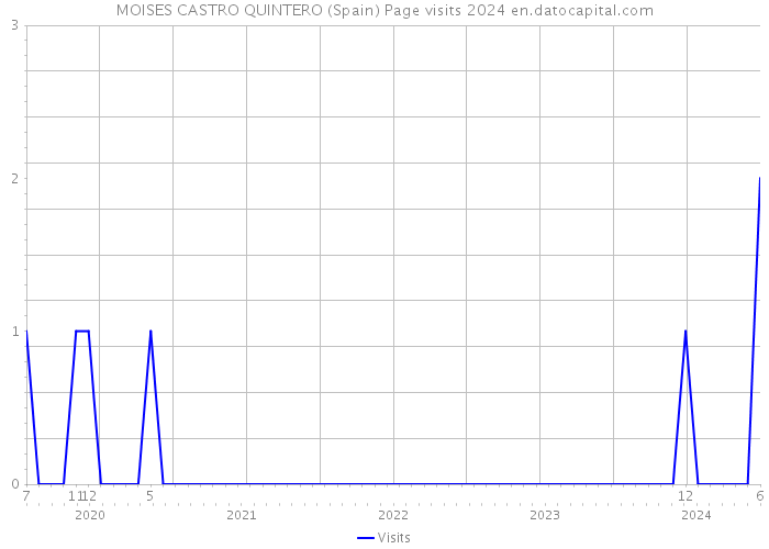 MOISES CASTRO QUINTERO (Spain) Page visits 2024 