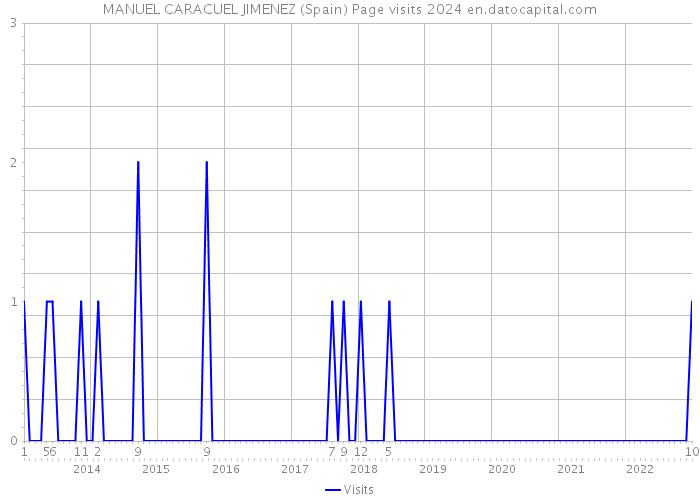 MANUEL CARACUEL JIMENEZ (Spain) Page visits 2024 