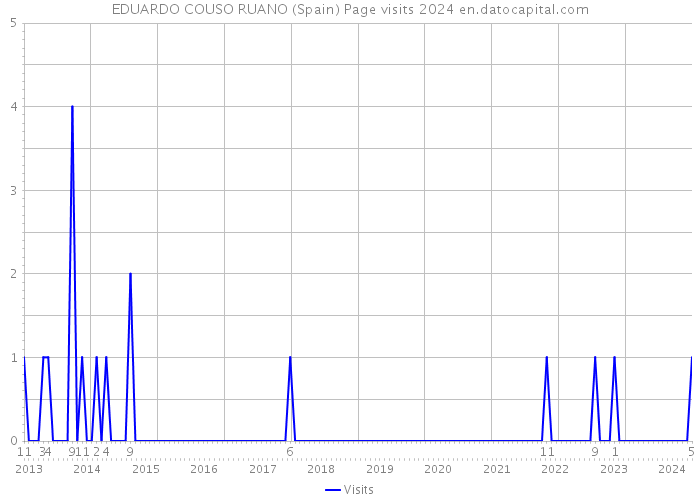 EDUARDO COUSO RUANO (Spain) Page visits 2024 