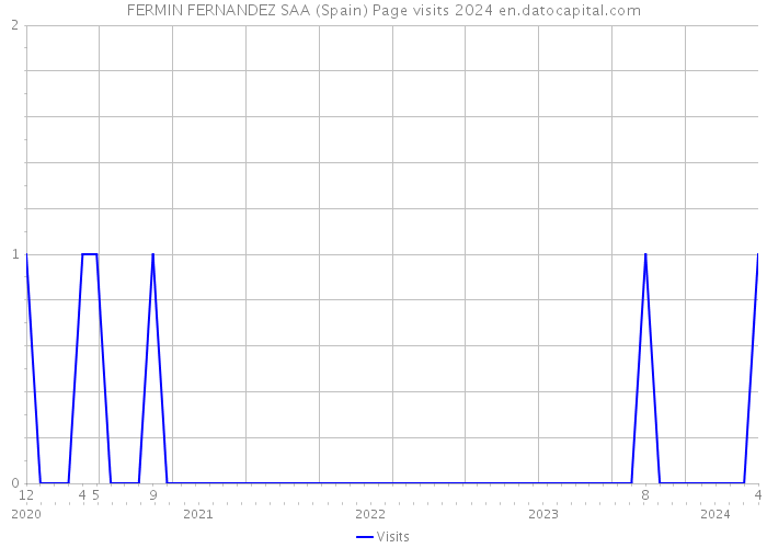 FERMIN FERNANDEZ SAA (Spain) Page visits 2024 