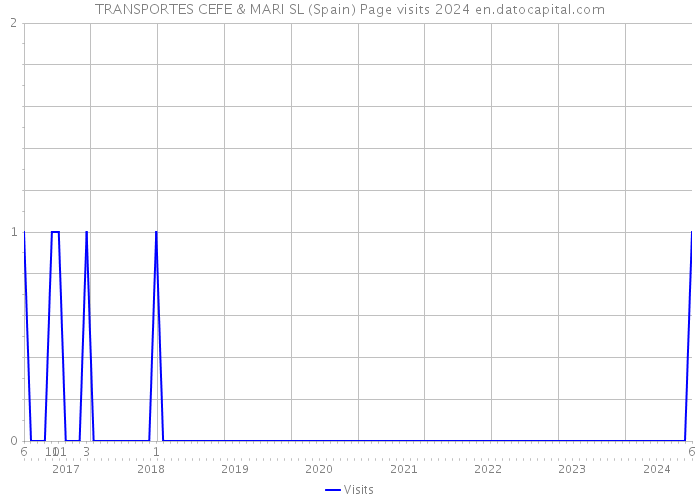 TRANSPORTES CEFE & MARI SL (Spain) Page visits 2024 
