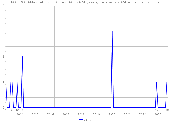 BOTEROS AMARRADORES DE TARRAGONA SL (Spain) Page visits 2024 