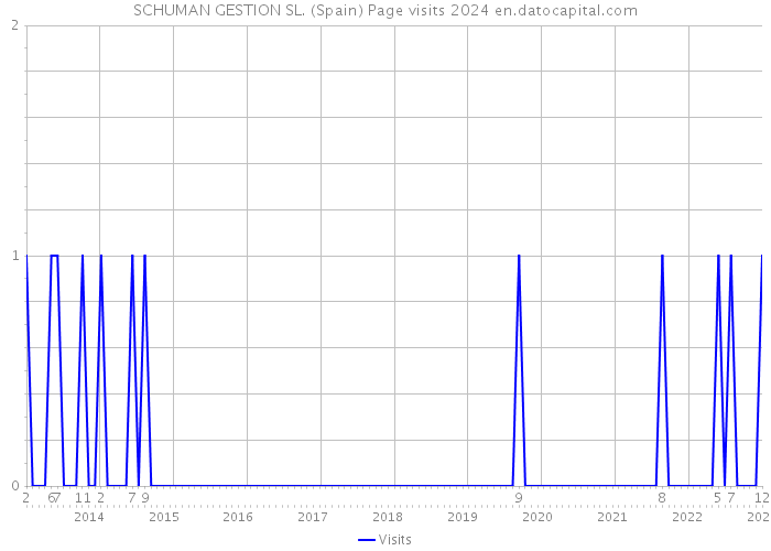 SCHUMAN GESTION SL. (Spain) Page visits 2024 