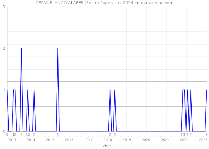 CESAR BLANCO ALABER (Spain) Page visits 2024 