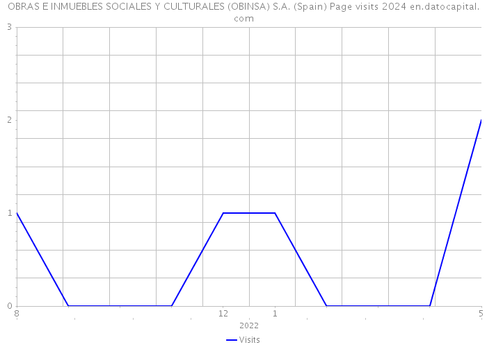 OBRAS E INMUEBLES SOCIALES Y CULTURALES (OBINSA) S.A. (Spain) Page visits 2024 