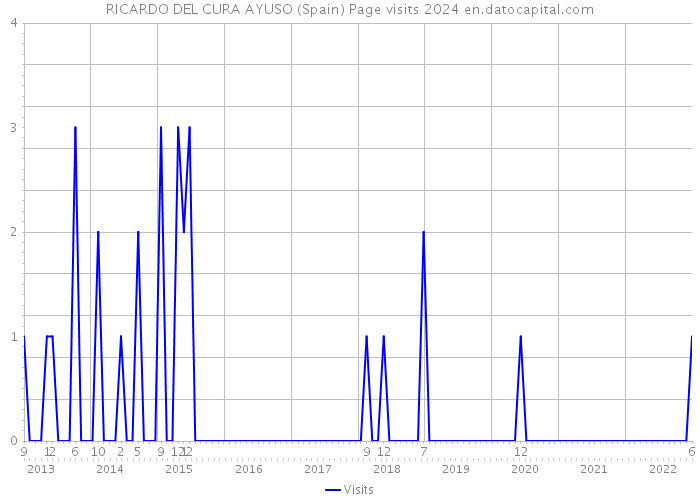 RICARDO DEL CURA AYUSO (Spain) Page visits 2024 